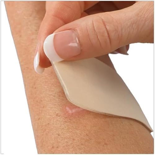 3-Point Products Gel Mate¢ç Silicone Gel Sheet, Medical Grade, Smooth Beige and Clear, Self-Adhesive, Protective Healing Cover, 4x6 Inch (Beige))