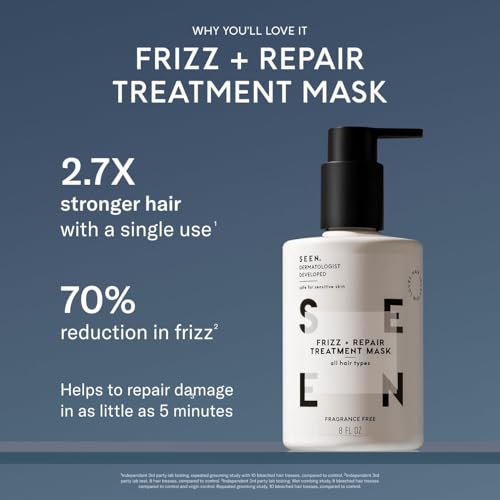 Fragrance-Free Hair Repair Mask for Frizz & Damage - Sensitive Skin Safe