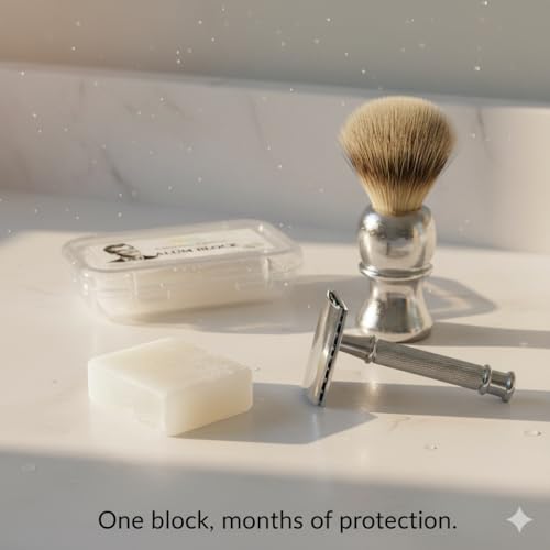 Herbs Botanica Alum Block for Shaving Soothing Aftershave Solution for Men ? Stops Bleeding from Nicks & Cuts ? Fitkari Alum Stone for Skin Care 3.5 oz Piedra de Alumbre by Herbs Botanica
