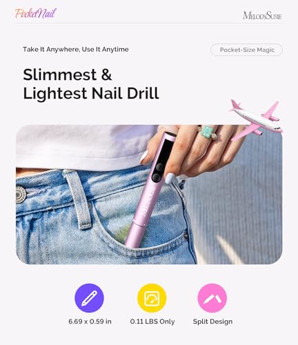 Cordless Pen-Shaped Nail Drill for Manicure & Nail Care - Portable, Rechargeable