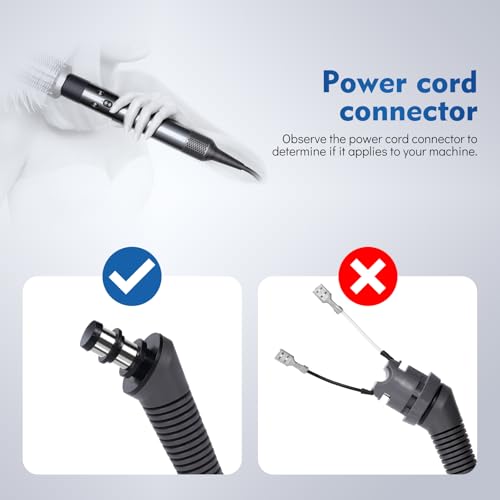 WYWY Wide Black Replacement Charger Cable for Dyson Airwrap Styler - 107 Inch Extension