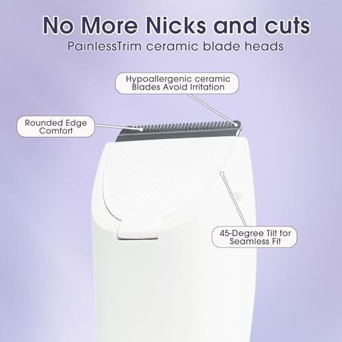 Women Bikini & Pubic Hair Trimmer - Dual-Use Body Shaver for Men and Women | Multi-Area Facial & Body Hair Removal Tool