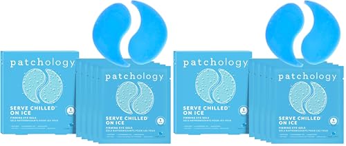 Cooling Under Eye Mask Patches with Peptides & Cloudberry Oil - 5 Pairs Pack of 2 - Brighten & Firm