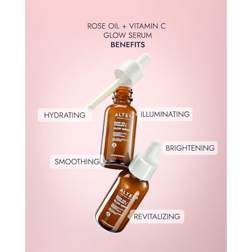 Alteya Organics Luminous Rose Iridescent Light Serum 1Fl Oz/ 30mL