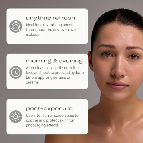 Young Goose, Bio-C Peptide Spray | Hydrating and Toning Mist | Supports Microbiome | Protection Against Blue Light, UVA, UVB Rays | Essential Hydration, Balance pH