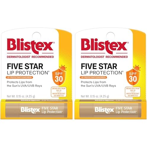 Blistex Lip Protection Balm, SPF 30 | Wind & Water-Resistant | Soothes Chapped Lips | Hydrating Treatment | Holds in Moisture