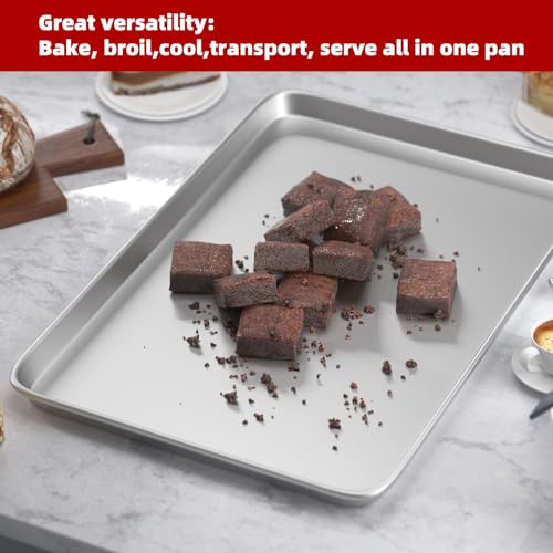 Cookie Sheet Pan Set of 3 - 16x24 Inch Aluminum Baking Trays for Oven & Commercial Use - Crosson Variation 3
