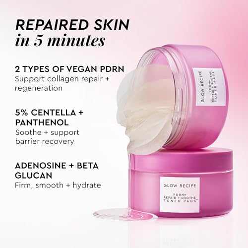 Fragrance-Free Skin Repair Toner Pads for Sensitive Skin - 60 Count