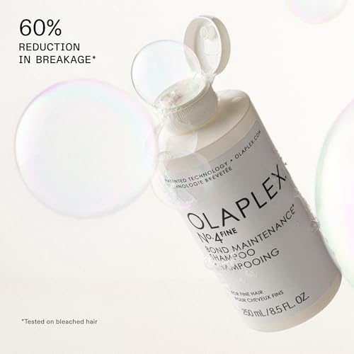 Olaplex N¨¬. 4 FINE Bond Maintenance Shampoo: Volumize & Strengthen | Gently Cleanse & Non Stripping | For Coily, Curly, Straight, and Wavy
