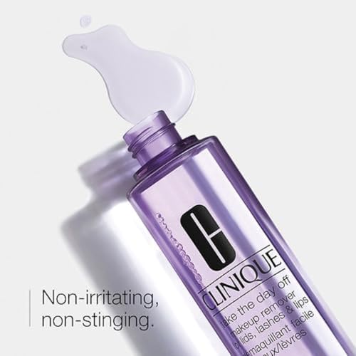 Clinique Take The Day Off Liquid Makeup Remover For Lids,Lashes,+ Lips | Eye Makeup Remover | Oil Free + Non-Irritating-| For All Skin Types,6.7 Fl Oz,(Pack of 2)