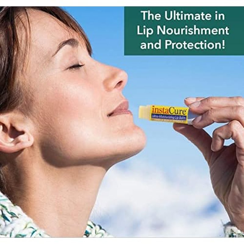 Insta Cure Manuka Honey Magic Lip Balm, Certified Organic Ingredients, Ultra-Moisturizing, Quickly Clears Skin Irritations, Hydration Stick for Damaged Lips
