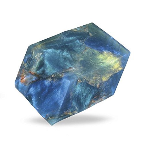 Labradorite Glycerin Soap Rock - Floral Fragrance, 6 oz, Handcrafted Gift