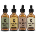 Beard Oil Set - Sandalwood, Vanilla, Cedarwood & Citrus Scents - 2 Fl Oz (Pack of 4)