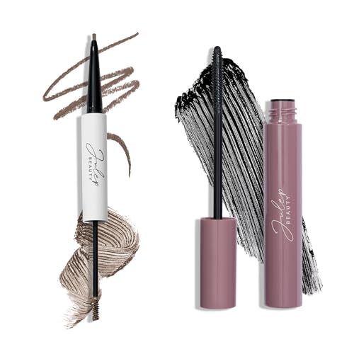 Julep Brow 101-2-in-1 Eyebrow Pencil and Tinted Brow Gel - Taupe - Waterproof - All Day Hold - Fill Define and Shape Brows + Length Matters Buildable Lengthening Lash Mascara Black