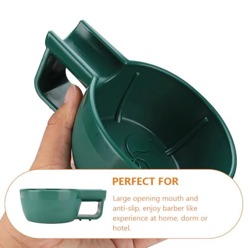 FRCOLOR Plastic Shaving Bowl 2.36 Inch Wide Lathering Bowl for Men Shaving Cream Foam Soap Durable Shave Accessory for Home and Travel