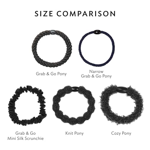 Neutral Hair Ties for Thick Hair 15 Pack - Strong No-Pull Ponytail Holders