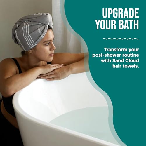 Hair Towel Wrap for Women & Men - Quick Dry, Frizz-Free, Organic Turkish Cotton