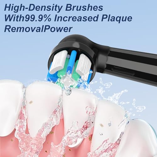10 Pack Replacement Toothbrush Heads for Oral B iO Series - Medium Bristle Electric Toothbrush Compatible