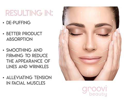Facial Massage Roller with Germanium Stones for Lymphatic Drainage & Anti-Aging