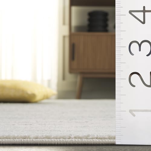 6x9 Sage Ivory Adirondack Area Rug - Modern Low-Profile Power-Loomed Carpet