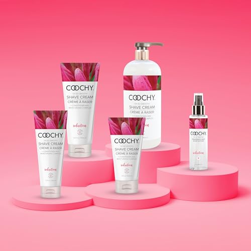 Coochy Shave Cream - Moisturizing Shave Lotion - Gentle Intimate Shaving Cream - For Bikini Area, Underarms, Legs & More - Rash-Free, Hydrating Formula - Seduction - 32 oz