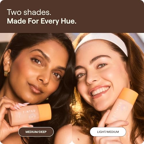 Live Tinted Hueguard Glotion Tinted Sunscreen SPF 50 Medium Deep 0.5oz - Glowy, Hydrating, Reef-Safe