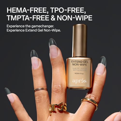 APRÉS Nail Extend Gel Non-Wipe 15ml - HEMA-Free Gel-X Tips Adhesive