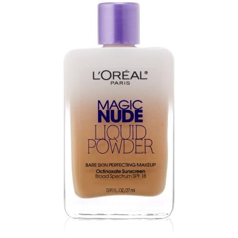 L'Or?al Paris Magic Nude Liquid Powder Bare Skin Perfecting Makeup SPF 18, True Beige, 0.91 Ounces