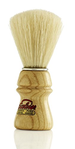 Boar Bristle Shaving Brush with Beech Wood Handle, 22mm Knot, Portugal