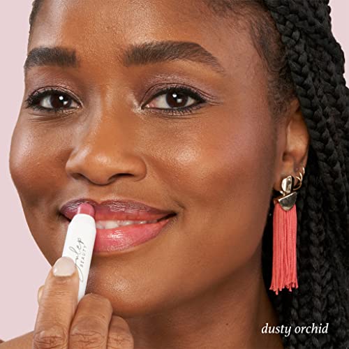 Julep The Perfect Pair 2pc Set It's Balm Tinted Lip Balm Dusty Orchid Shimmer and With a Trace Retractable Creamy Long-Lasting Lip Liner, Antique Rose