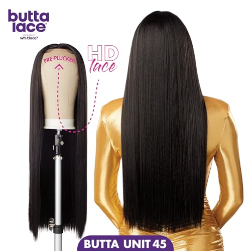 Sensationnel Butta LaceWig Unit 45 - Jet Black, 5-Inch Deep HD Lace Front