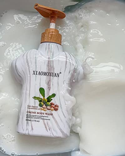 Hydrating Body Wash for Sensitive Skin with Macadamia Oil - Moisturizing Shower Gel for Men & Women - 17 oz