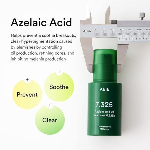 Abib Clear Spot Serum - 1.01 Fl Oz Azelaic Acid Blemish & Redness Treatment, Korean Skincare