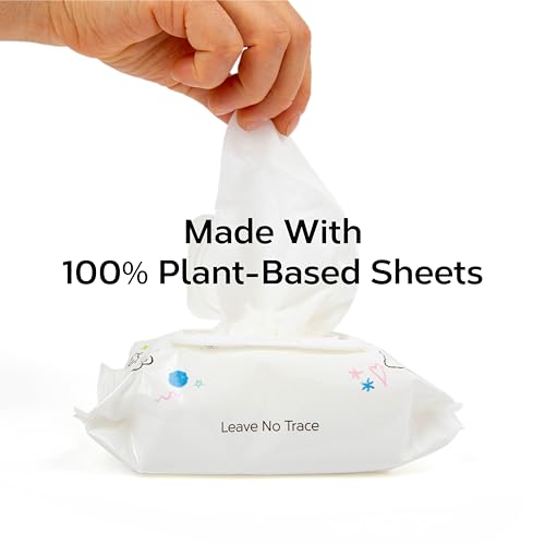 Nolla Nose and Face Wipes for Babies & Kids with Saline, Vitamin E, & Aloe | Unscented | Compostable, 180 Count (6 Packs of 30)