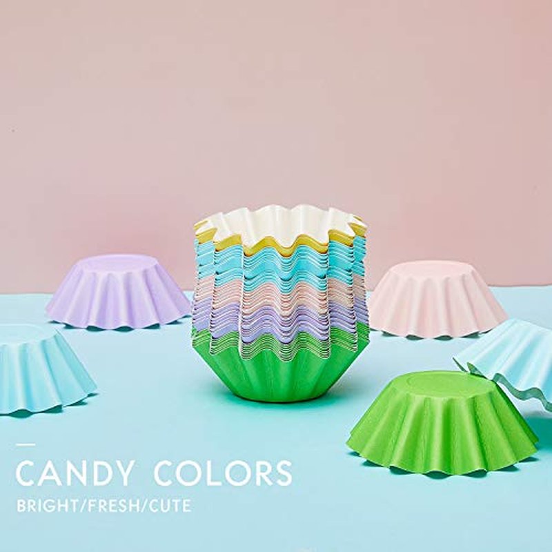 Boao Wax Melt Liners Reusable Leakproof for Any Wax Cubes Waxes Warmer Containers Cups for Scented Candle Plug in Warmers Electric Waxes Melters Burner(Pink, Blue, Green, Yellow, Purple,150 Pieces)