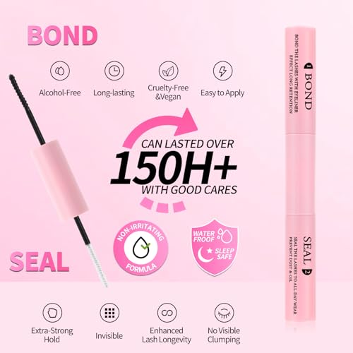 DIY Lash Extension Kit Individual Lash Clusters Kit 280Pcs with Lash Bond and Seal and Remover Tweezers for Lash Cluster Extensions Kit for Beginner(60D+80D D Kit, 10-16mm Mixed, 3D Fluffy)