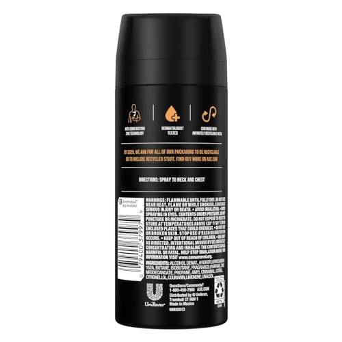 AXE Dark Temptation Deodorant Body Spray Bundle 6 x 4 oz (113 g)