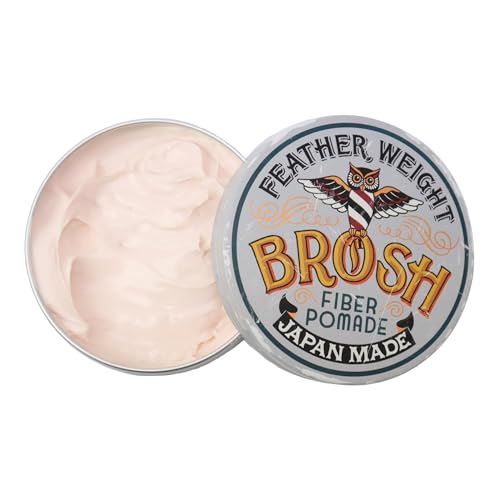 Brosh Feather Weight Fiber Pomade - Flexible Hold for Men, 4 Oz
