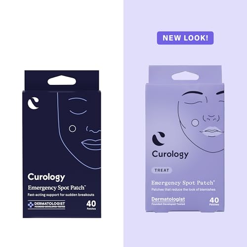 Curology Emergency Spot Pimple Patches for Face, Hydrocolloid Pimple Patches Fast-Acting Support, Spot Concealing and Oil Absorbing, 120 Count
