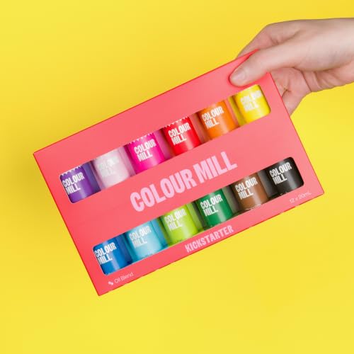Colour Mill Oil Blend Food Coloring Kickstarter Pack - 12 Vibrant Colors, 20ml Each