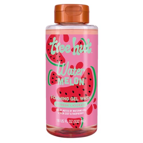 Tree Hut Watermelon Nourishing, Moisturizing & Hydrating Foaming Gel Wash, 18 oz.