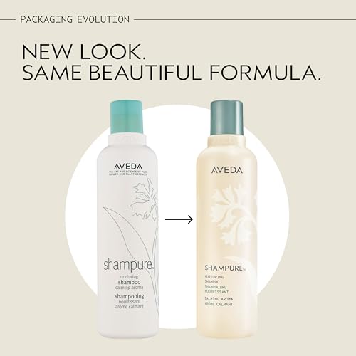 AVEDA Shampure Nurturing Shampoo Liter Size - 33.8 Fl Oz, Calming Lavender & Ylang Ylang Aroma, Naturally Derived Nourishing Hair Care