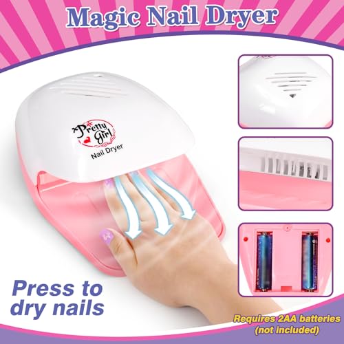 Kids Foot Spa & Nail Kit Set - Manicure Pedicure Spa Toys for Girls