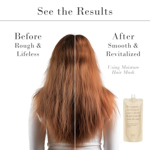 Hydrating Shea Butter & Hibiscus Hair Mask - Deep Conditioning for Dry Damaged Hair 6.8oz
