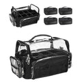 Makeup Brush Case With 4 Mini Bags, Extra Large Makeup Brush Bag XL Professional Makeup Artist Must Haves Travel Case with Stand Up Brush Slots Cosmetic Organizer Bag,with Adjustable Strap