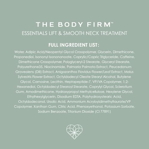 Body Firm Crepe Erase Lift & Smooth Neck Serum, Firming Neck Cream & Anti Aging Serum With TruFirm Technology, Peptides, Caffeine & Vitamin B3, Skin Care For Women, Roller Ball Applicator, 1.7 FL Oz