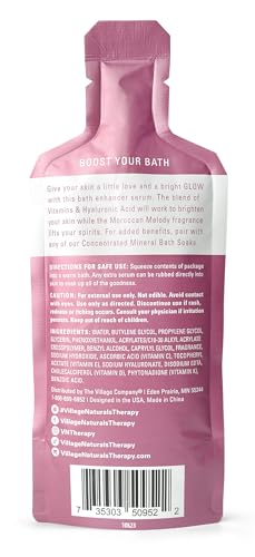 Village Naturals Therapy Vitamin Boost Bath Serum with Moroccan Melody Scent - Pack of 12, 2 fl oz