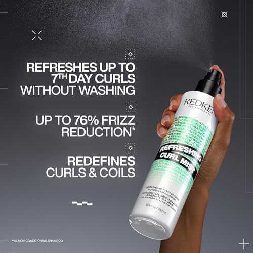 Curl Refreshing Spray for Curly & Coily Hair - Hydrating & Frizz Control