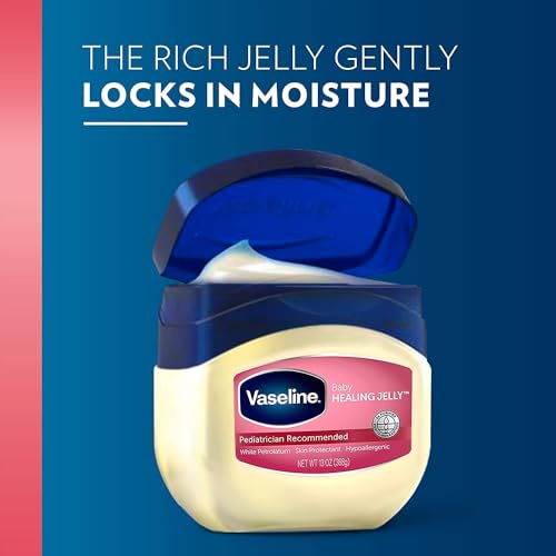 Vaseline Baby Petroleum Jelly 13oz Pack of 4 | Diaper Rash & Dry Skin Care
