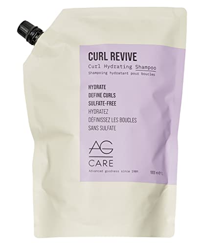 AG Care Curl Revive Hydrating Shampoo - New Collection, 33.8 Fl Oz, Vegan & Sulfate-Free